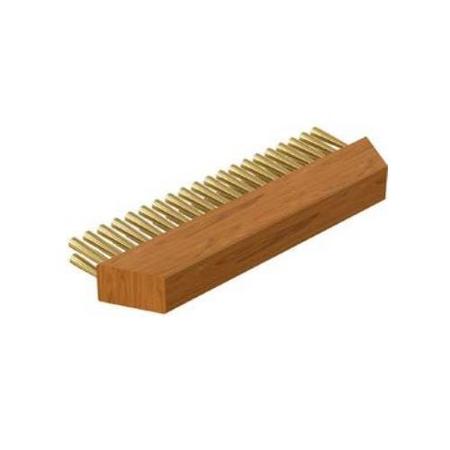 WOOD STONE 10 in T-Style Brass Bristle Replacement Brush Head 3000-0002
